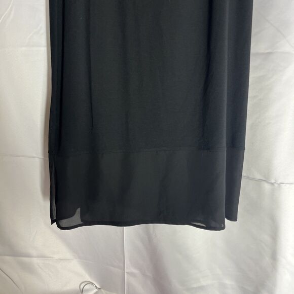 Harari Womans Maxi Skirt Black Extra Large Solid Silk Stretch Long XL MSP $288 - Picture 3 of 8